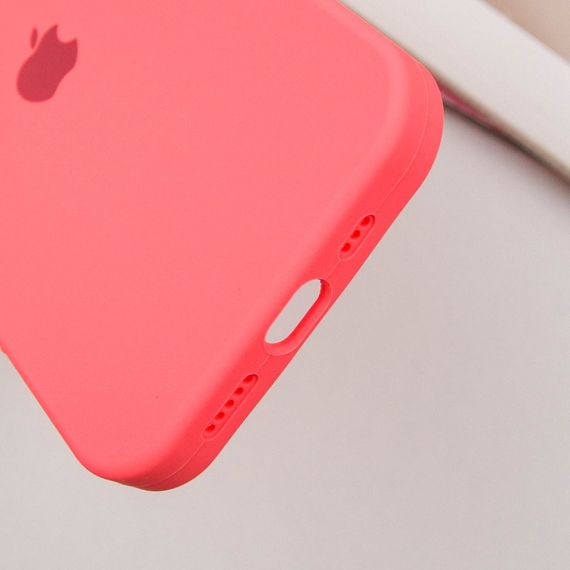 Чехол Silicone Case Full Protective (AA) для Apple iPhone 16 (6.1") Арбузный / Watermelon red | Зображення 5