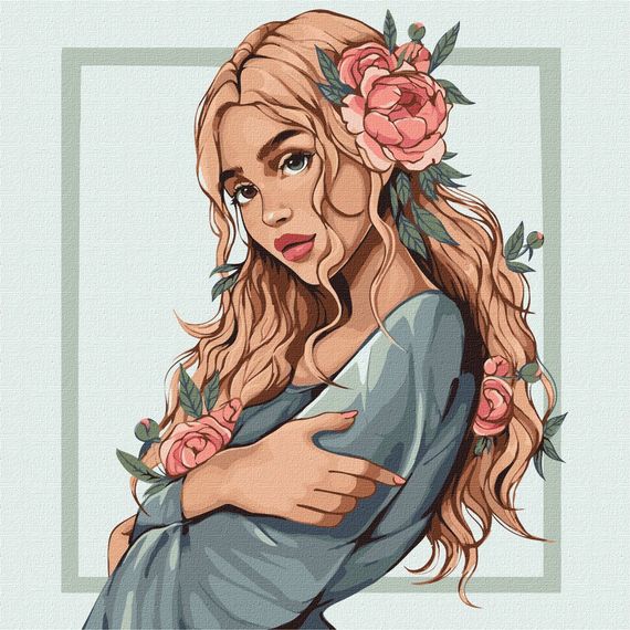 Картина по номерам "Весенний цветок" KHO8411 40х40 см