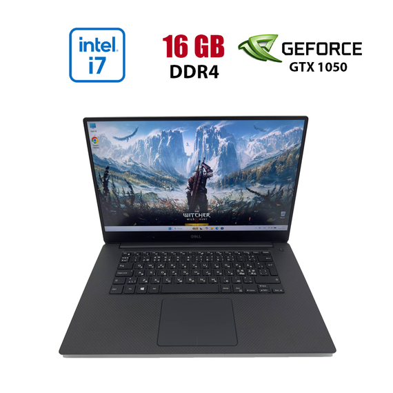 Игровой ноутбук Dell XPS 15 9560 / 15.6" (1920x1080) IPS / Intel Core i7-7700HQ (4 (8) ядра по 2.8 - 3.8 GHz) / 16 GB DDR4 / 512 GB SSD / nVidia GeForce GTX 1050, 4 GB GDDR5, 128-bit / WebCam б/у