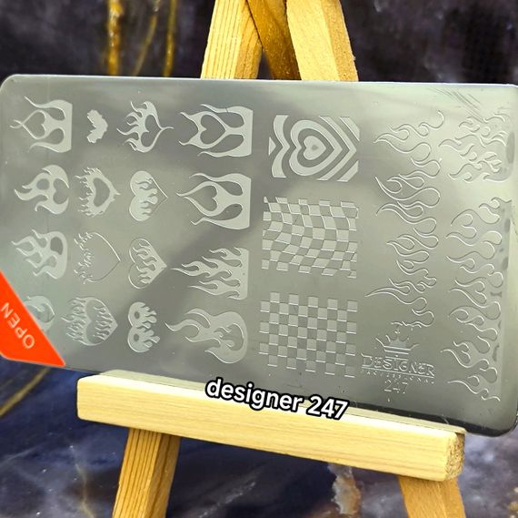 Пластина 247 для стемпінгу Designer Professional (12х6см)
