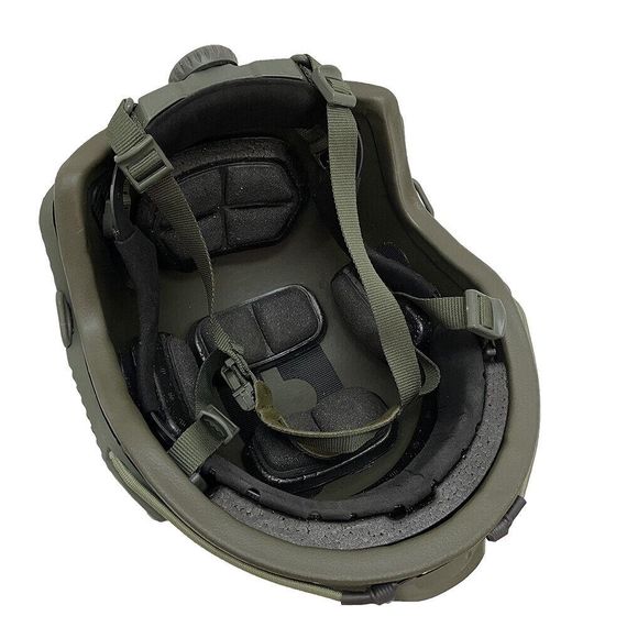 Шлем тактический FAST NIJ IIIA баллистический кевларовый Олива  Ranger Green | Зображення 3
