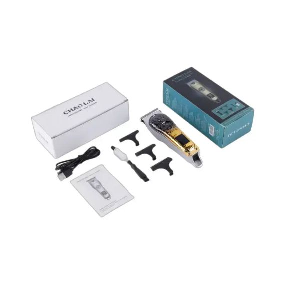 Беспроводная машинка для стрижки волос с дисплеем CHAO LAI CL-270 Триммер для лица машинка для стрижки | Зображення 1