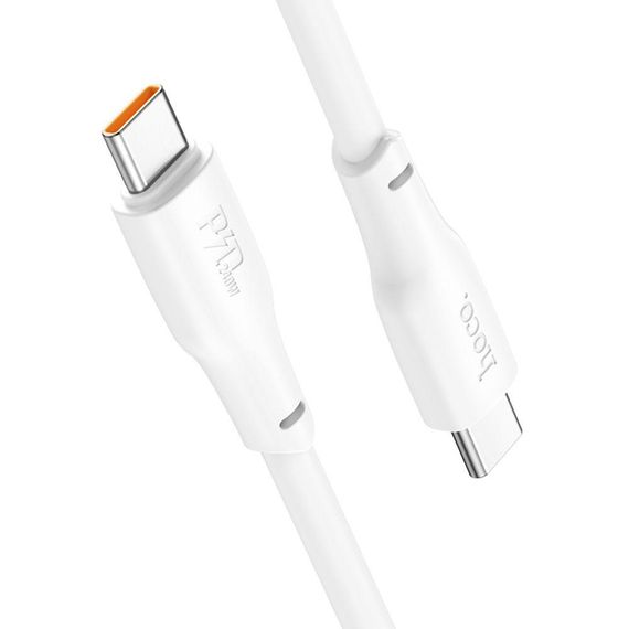 Кабель USB Hoco X93 Force 240W Type-C to Type-C 2M Колір Бiлий | Зображення 3
