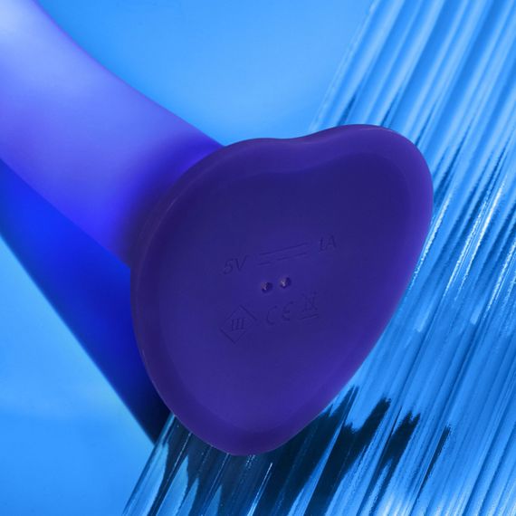 Дилдо, що світиться Strap-On-Me Glow-LED Dildo Purple - M | Зображення 8