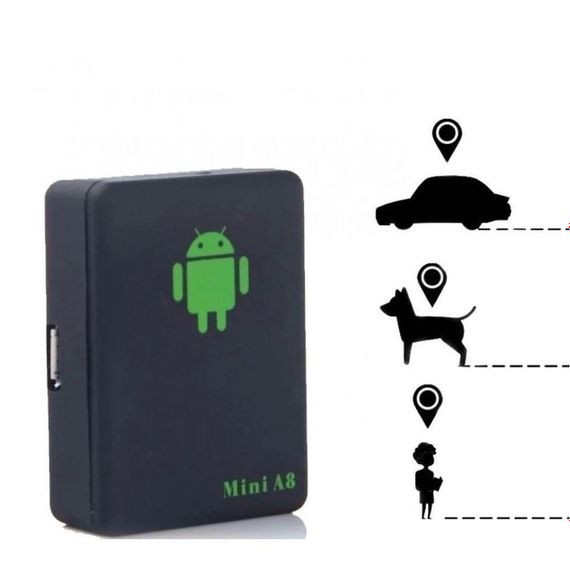 Міні GPS трекер через SIM карту А8 з вбудованим мікрофоном, GPS GSM трекер для авто, Маячок | Зображення 8