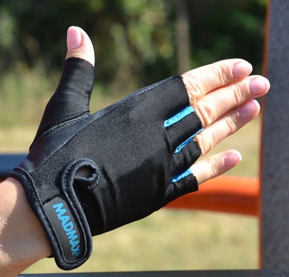 Рукавички для фітнесу MadMax MFG-251 Rainbow Turquoise XS | Зображення 3