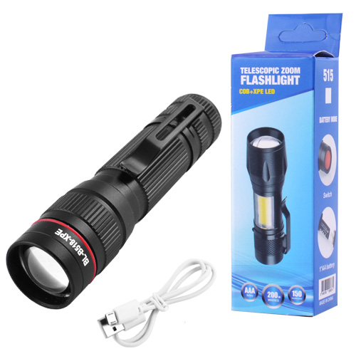 Ручной фонарь Small Sun B518 XPE, встроенный аккумулятор, zoom, ЗУ micro USB | Зображення 1