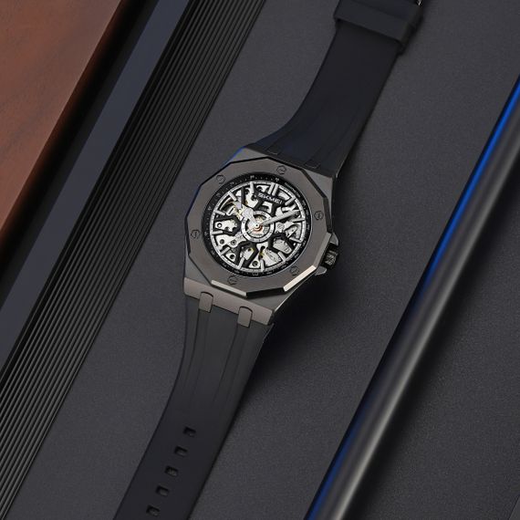 Класичний чоловічий годинник Skmei M036PBK Black Steel | Зображення 3