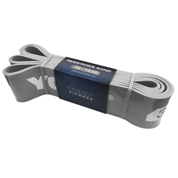 Резинка для фитнеса York 35-75кг - 2080x85x4,5 мм, серый | Зображення 4