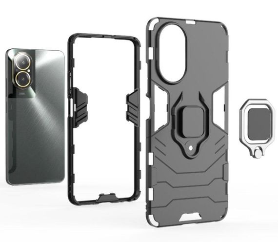Чехол бампер Primolux Ring Armor для Realme C67 4G - Black | Зображення 4