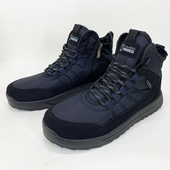 Теплые удобные качественные зимние ботинки, Мужская зимняя обувь, Зимние мужские ботинки оригинал YF-84 | Зображення 5