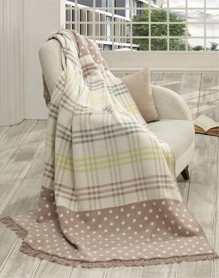 Плед Aksu 180×220 см. Aby Pink