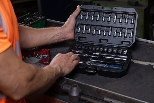 Набір інструментів 1/4", HT1R216 уп 47 шт Hoegert | Зображення 4