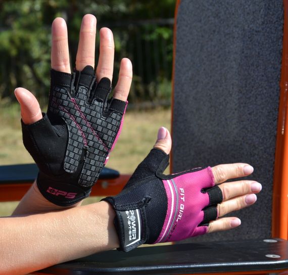 Рукавички для фітнесу Power System PS-2920 Fit Girl Evo Pink XS | Зображення 6