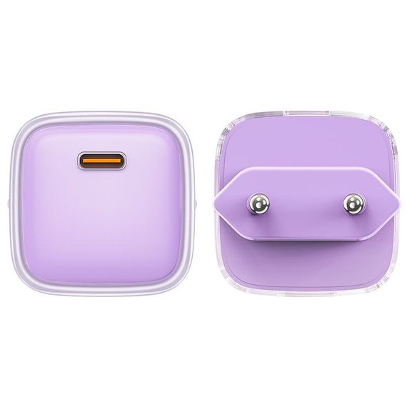 СЗУ Acefast A53 Sparkling series PD30W GaN (1USB-C) Alfalfa purple | Зображення 2