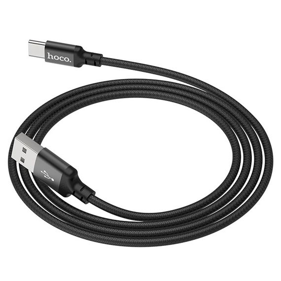 Кабель Hoco X14, Type-C-USB, 3A, Black, довжина 2м, BOX