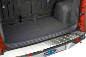 Накладка на задний бампер (2013-2017, нерж) для Ford Ecosport