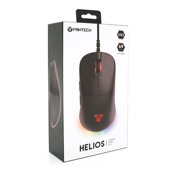 Ігрова миша дротова HELIOSUX3, 6 кнопок, 200-4800 DPI, Led Lighting RGB, 1, 8 м, Win7 / 8/10 Mac OS, Black, COLOR BOX (138*56*192) | Зображення 2
