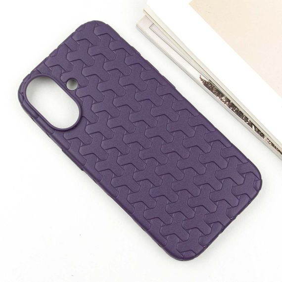 Чохол TPU Weaving для Apple iPhone 16 (6.1") Purple | Зображення 1