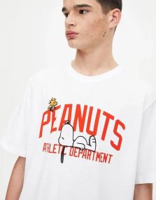 Футболка мужская с принтом повседневная L Белая