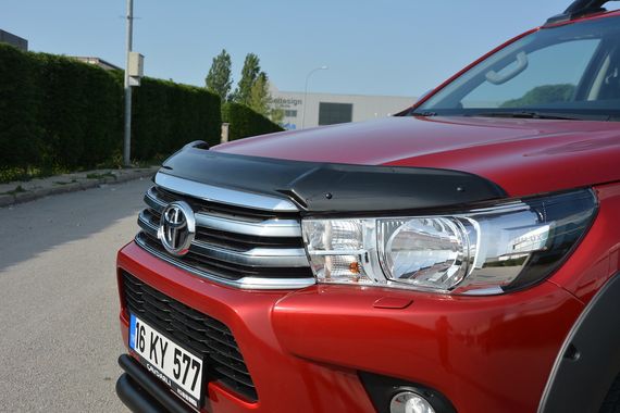 Дефлектор капота 2015-2020 (EuroCap) для Toyota Hilux | Зображення 4