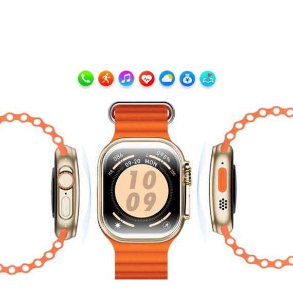 Смартгодинник W&O X10 Ultra 3 IP67 Gold | Зображення 3