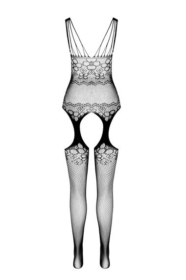 Бодістокінг-комбінезон Passion ECO BS004 One Size Чорний | Зображення 2