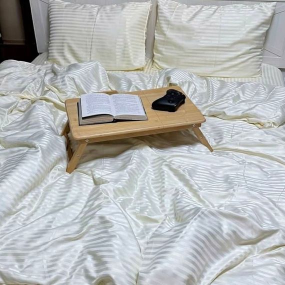 Комплект постільної білизни Євро MakSon Elegant White, страйп-сатин, 100% бавовна (012-1200220С) | Зображення 3