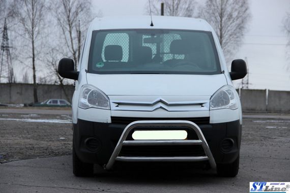 Кенгурятник WT022 (нерж.) для Peugeot Partner Tepee 2008-2018 гг | Зображення 3
