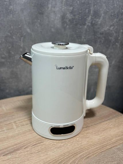 Электрический чайник Luma Bella LB-59044 1,8л двойные стенки нержавеющая сталь автовыключение 1500 Вт Белый | Зображення 4