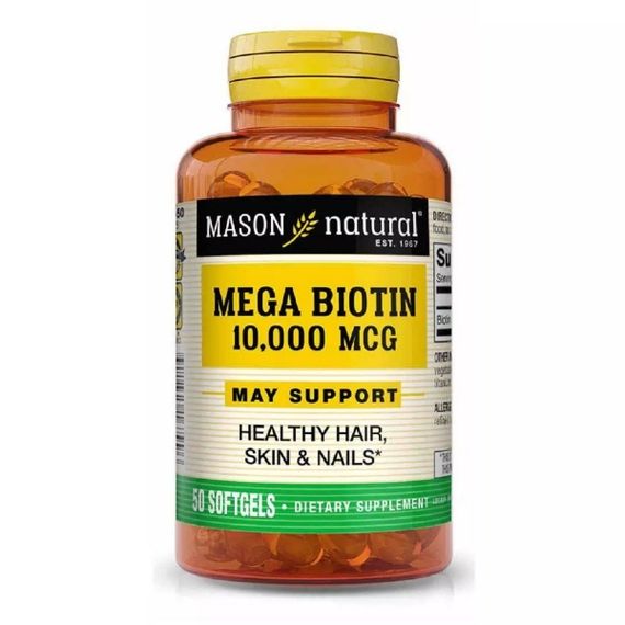 Біотин Mason Natural Mega Biotin 10000 mcg 50 Caps