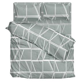 Комплект постільної білизни SoundSleep Selenza Si бязь Полуторний 160х215 см сірий (2800004797573)