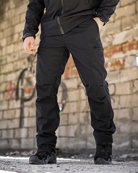 Демісезонний тактичний костюм софтшел SATELIT чорний поліція ПП8056 | Зображення 7