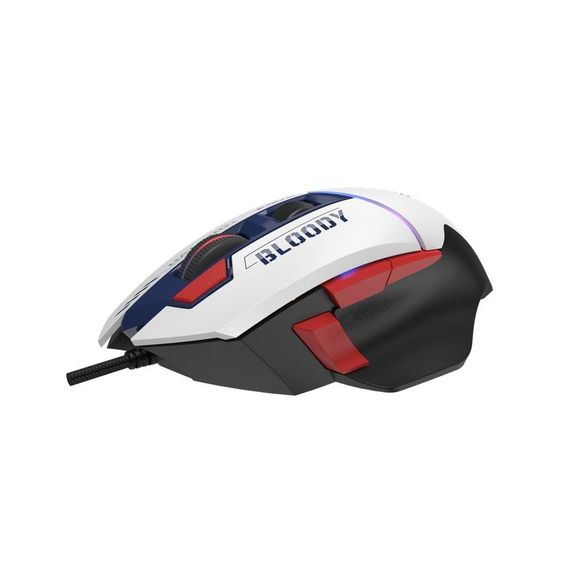 Миша ігрова Bloody W95 Ultra, колір біло-чорний | Зображення 3