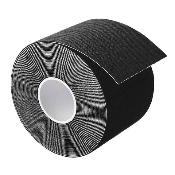 Кинезио тейп для поддержки груди (6,8м×5см), 1 рулон, Boob Tape, Черный / Лента для тейпирования груди | Зображення 3