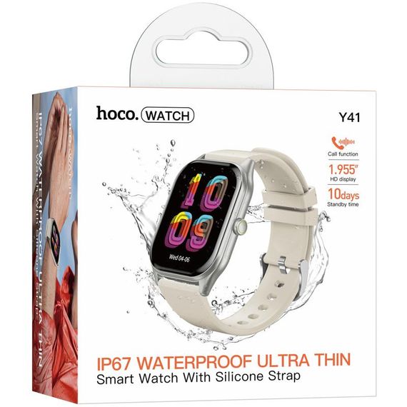 Смарт-годинник Hoco Y41 Smart sports watch (call version) Silver | Зображення 2