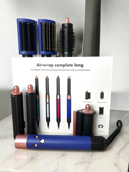 Airwrap Complete Long HS05 6-в-1 — стайлер для волосся з насадками, Vince Blue