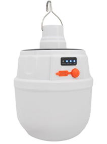 Лампа на аккумуляторе USB ЮСБ 2400 mAh + солнечная батарея с подвеской ЛЕД LED Solar Emergency Charging Lamp