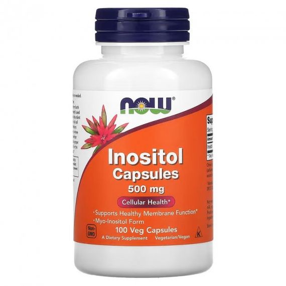 Інозитол NOW Foods Inositol 500 mg 100 Veg Caps