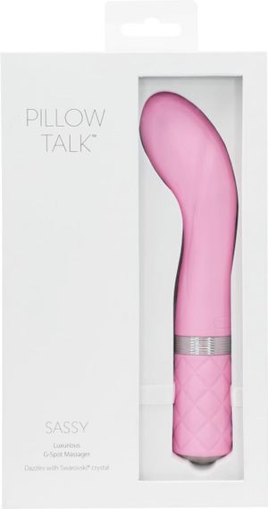Вібратор PILLOW TALK - Sassy Pink з кристалом Сваровські | Зображення 8