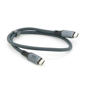 Кабель VEGGIEG V-U408, Type-C(Male) to Type-C(Male) PD cable, 240 Вт, струм 5 А, 40Gbps, Gray, довжина 0.5м, Box