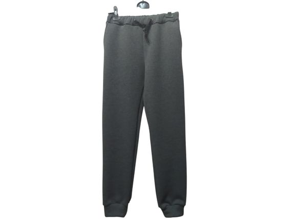 Спортивні чоловічі штани теплі зимові сірий меланж джогери штани тринитка з начосом 68