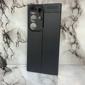 Протиударний чохол AutoFocus Leather Samsung Galaxy S23 Ultra чорний