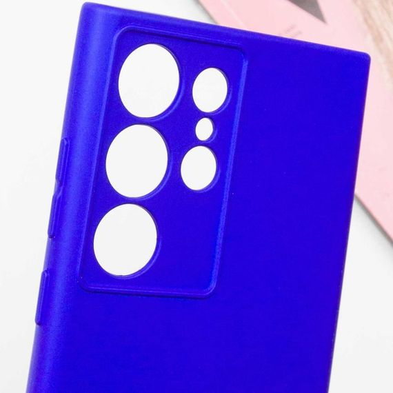 Чохол TPU GETMAN Liquid Silk Full Camera для Samsung Galaxy S24 Ultra Синій / Iris | Зображення 4