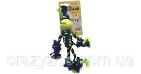 Іграшка для собак Croci міні канатний чоловічок зелений 25 см С6098743