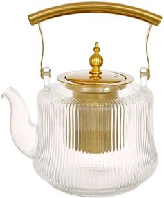 Чайник скляний заварювальний "Clear" 1400мл з металевим фільтром