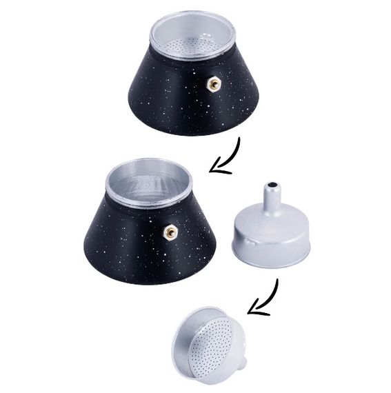 Кофеварка гейзерная Kamille KM-2511MR 150 мл 3 порции | Зображення 6