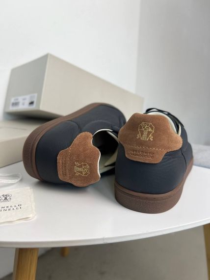 Кросівки Brunello Cucinelli Classic Dark Blue темно-сині ob431 | Зображення 4