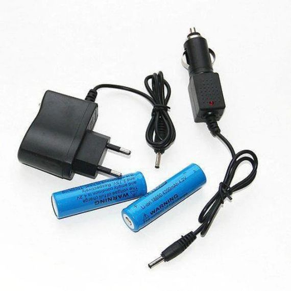 Налобный фонарь LED T6 со встроенным аккумулятором 2*18650 Bailong BL-2199-T6 черный | Зображення 2