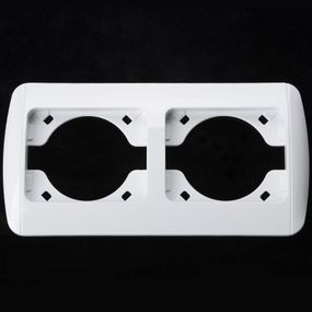 Рамка двойная белая MB-2F wh